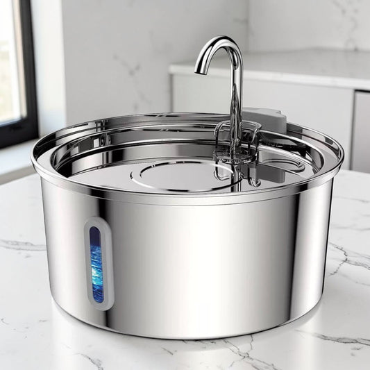 Mähne Pet | Ultraleiser Trinkbrunnen für Katzen & Hunde - 2.5L mit 3-fach Filtersystem