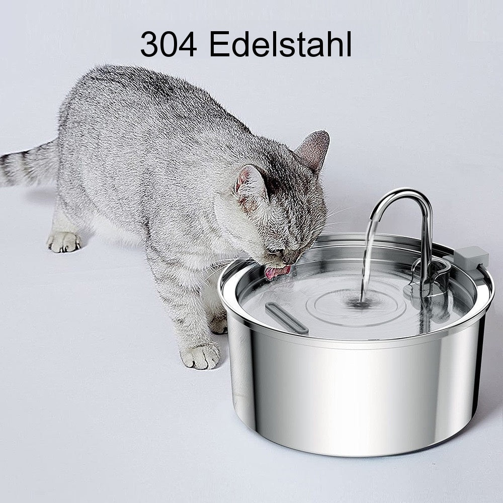 Mähne Pet | Ultraleiser Trinkbrunnen für Katzen & Hunde - 2.5L mit 3-fach Filtersystem